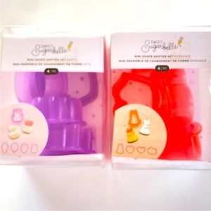 Sweet Sugarbelle Mini Shape Shifter Set Cookie Cutter Party 4 pc Each x 2 Sets